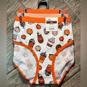 New 3 pairs of Way to Celebrate Fall Cotton Hipster Panties You Pick Size